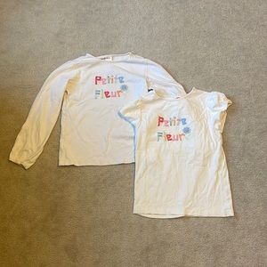 Petite Fleur Gymboree long/short sleeve tops